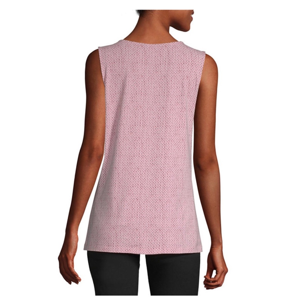 NWT- Liz Claiborne Sleeveless Split Neck Tunic - Picture 2 of 4